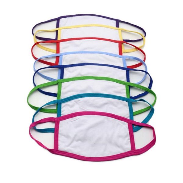 

blank face mask thermal transfer multicolor face masks dust-proof colorful reusable protective diy mask designer face mouth cover dwd810