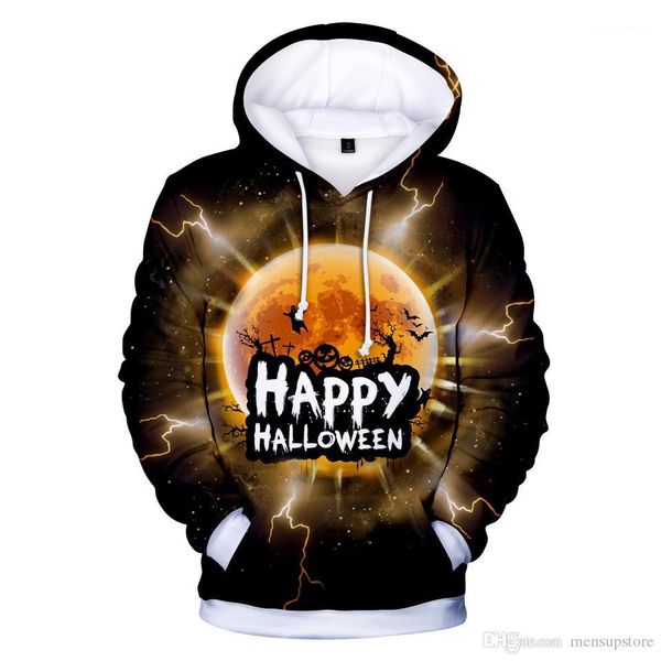 

sweatshirs happy halloween 19ss pumpkin halloween hoodies men women autumn spring holiday, Black
