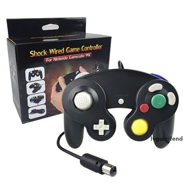 

ngc wired game controller gamepad for ngc gaming console gamecube turbo dualshock wii u extension cable transparent 22 colors with box