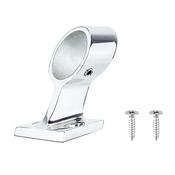 

60 degree left end stanchion seat marine hand rail fitting 1\" for sailboat