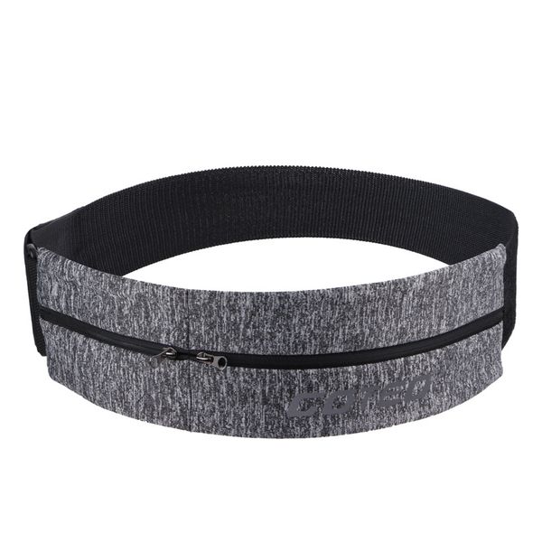 

sports elastic waist bag double zipper pocket belt bag waterproof running yoga waist large screen mobile phone outdoor