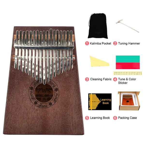 

party favor 17 key thumb piano timbre sturdy corrosion-resistant fall-proof finger for kids beginners musical instrument