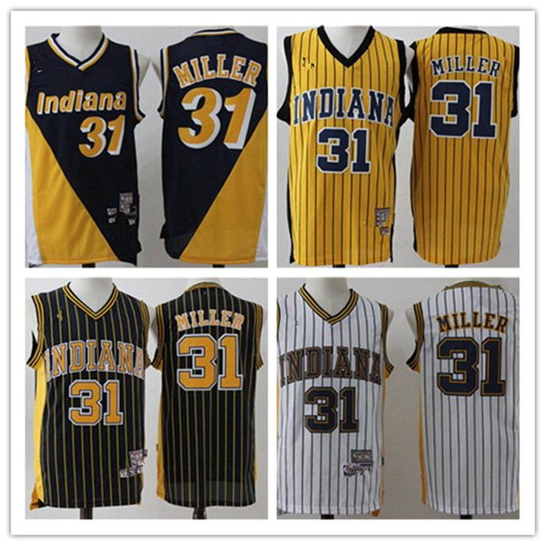 

indiana vintage pacers victor 4 oladipo city reggie 31 miller edition reggie miller stitched shirts men youth basketball jerseys, Black