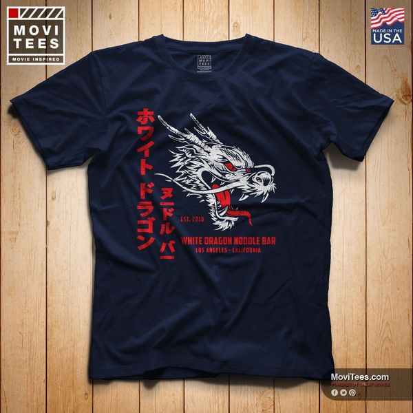 

tee shirt mens 2019 new tee shirts printing white dragon noodle bar t-shirt inspired (1982) t shirt