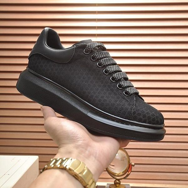 

b3 fashion classic style leather sneakers women designer shoes men designer shoes high-quality luxury casual lace-up shoes, Black