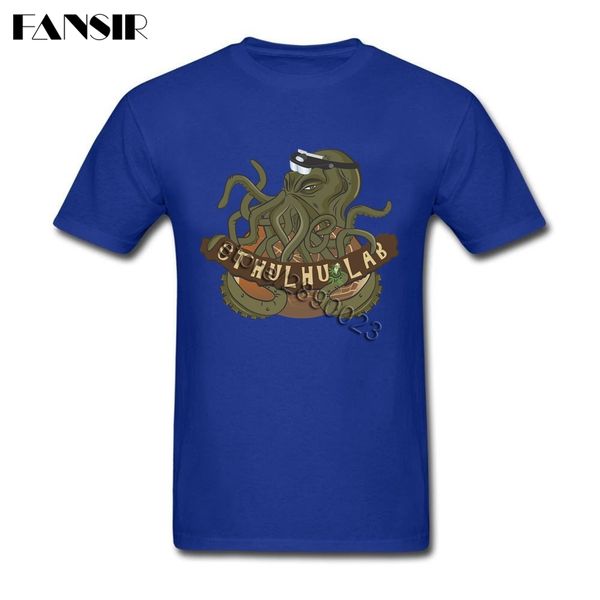 

cthulhu men t shirt geek tee shirts man custom cotton short sleeve big size clothes for group