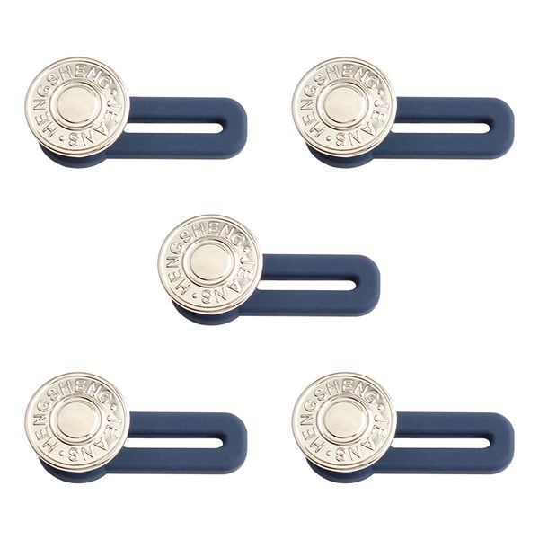 

5pcs belt buckle waist jeans retractable button adjustable extended clothing diy