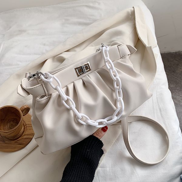 

цепь кожа pu crossbody сумка для женщин 2020 простых плечи простых сумок женщины solid color luxury cross body