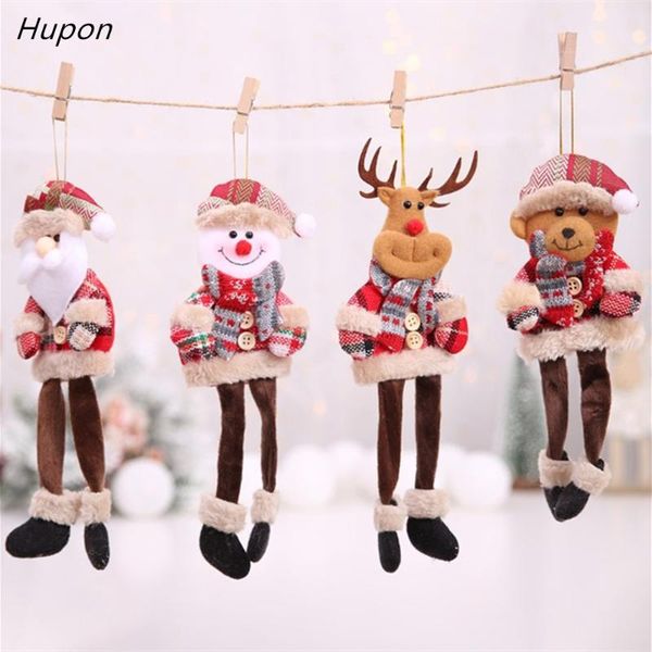 

christmas decorations long-legged elf santa claus pendant ornaments tree for home 2021 xmas hanging decor