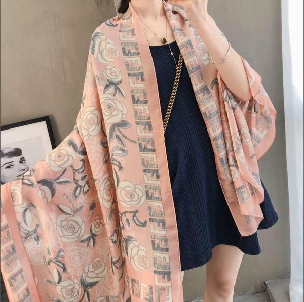 

silk scarf fashion man womens 4 seasons shawl scarf scarves size about 180x90cm 5 color, Blue;gray