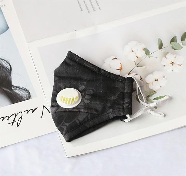 

reusable mask stock valve face in fshion face dustproof washable breathing cotton masks camouflage masks with cloth powerstore2012 xbbpn