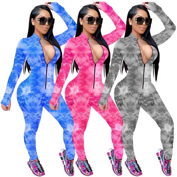 

womens designers clothes women jumpsuits fashionable slim printed zipper sleeves nightclub style s to 2xl sale, Black;white