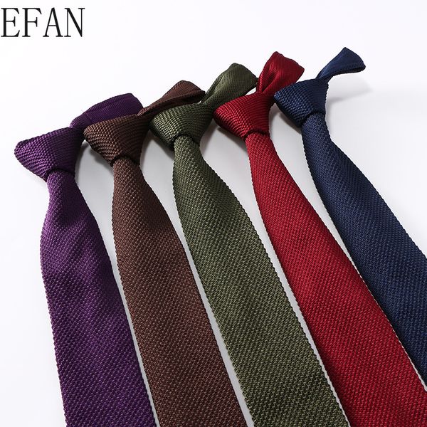 

6cm fashion men's purple brown green wine navy tie knit knitted ties necktie normal slim classic woven cravate narrow neckties, Blue;purple