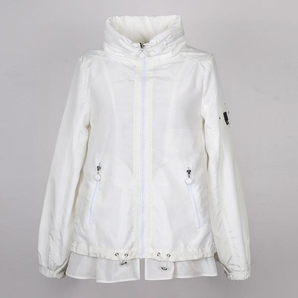 

misun 2020 spring and summer windbreaker with a hood female, universal, thin, Black;brown