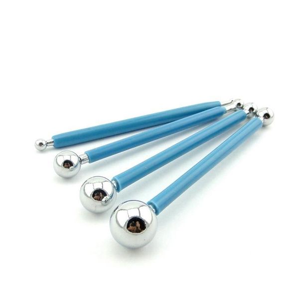 4PCS Set Ball Kugel Stylus Polymer Clay Werkzeuge Keramik Keramik Puppe Bildhauerei Modellierung Werkzeuge Fondant Kuchen Kit Andere