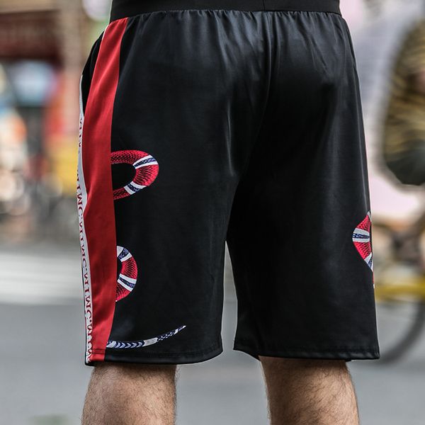 

men's pants 2020 new stylist shorts summer casual loose men's five minutes sport pants fashion printed casual style clothing high, Black