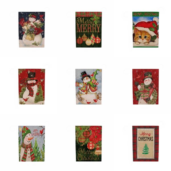 

santa claus pattern merry christmas triangle flags pennants#311