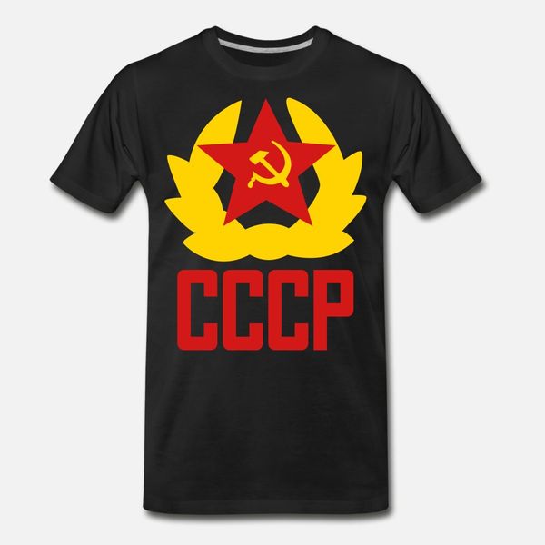 

cccp t shirt men designer 100% cotton round collar cool famous fashion summer letters shirt