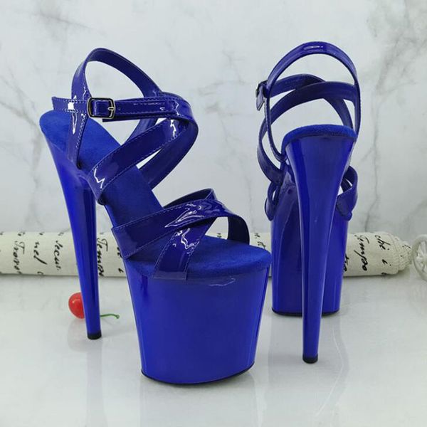 

2020 summer new ultra high heel stiletto waterproof platform sandals female large size fashion thin belt high heels, Black
