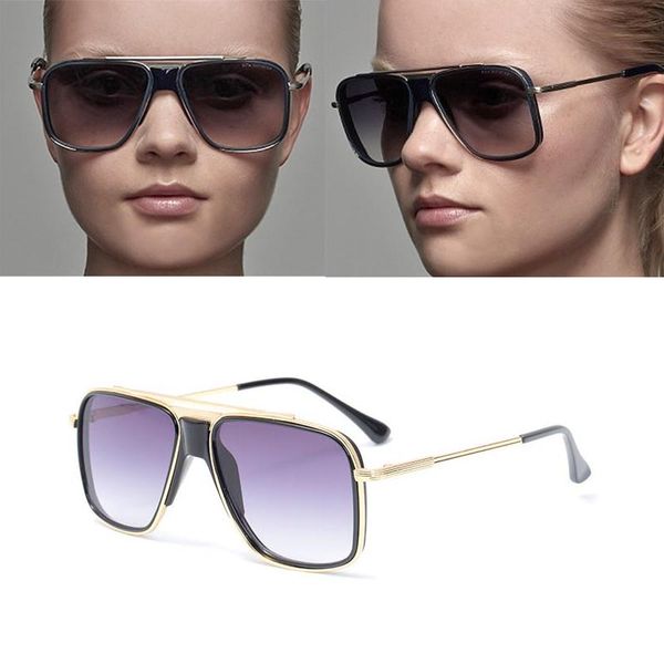 

aoze 2020 fashion designer sunglasses men's fashion sunglasses tide box thick bridge of the nose unisex, White;black