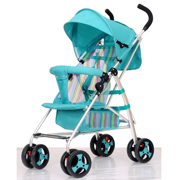 

summer baby stroller ultra light umbrella cart portable aluminum alloy lightweight four wheels stroller quick folding baby pram