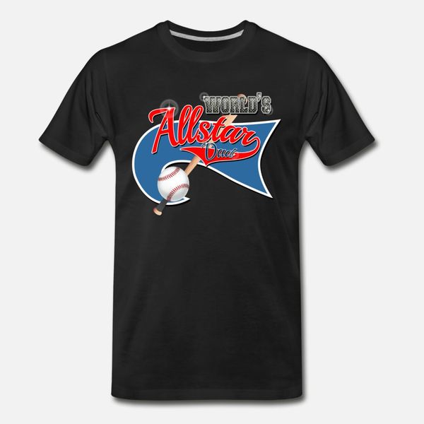 

worlds allstar dad baseball park flag t shirt men designer cotton o neck pattern graphic humor summer cool shirt