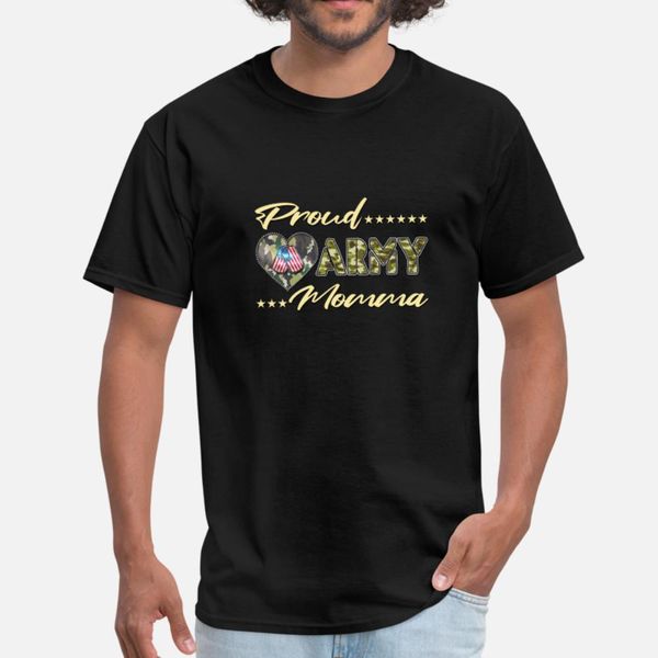 

proud army momma us flag dog tags military mom f t shirt men designing cotton o-neck slim fit humor spring autumn normal shirt