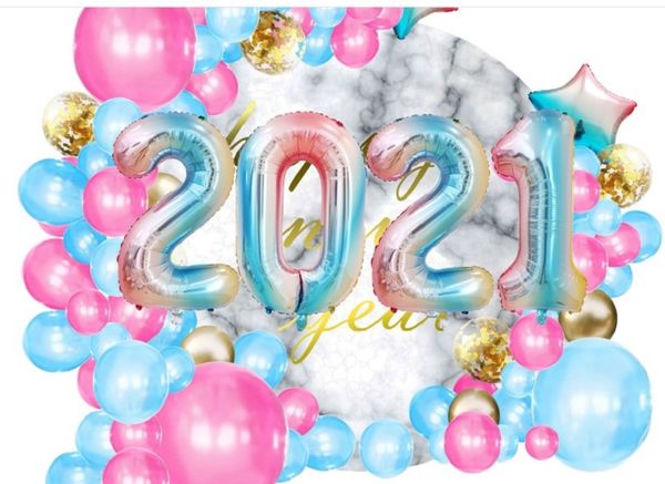 

2021 christmas decorations happy new year 12 inch red and green paper sequins balloon combination merry christmas white house snowman 002