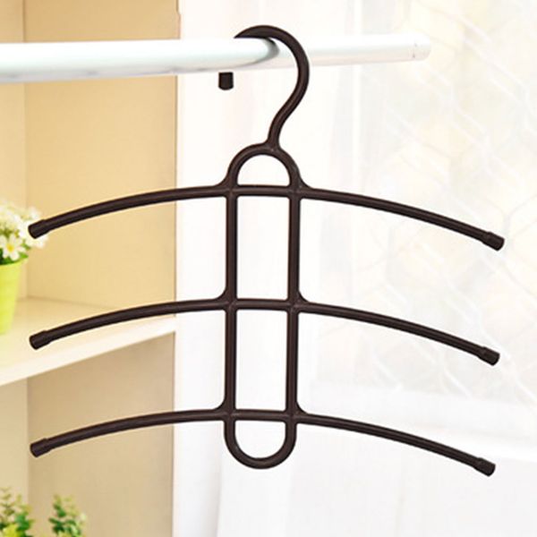 

hook towel fishbone shape clothes hanger multi layers storage rack organizer pp