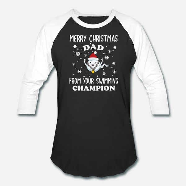 

merry christmas dad from your swimming champion t shirt men designs cotton plus size 3xl cool fitness new fashion summer original shirt