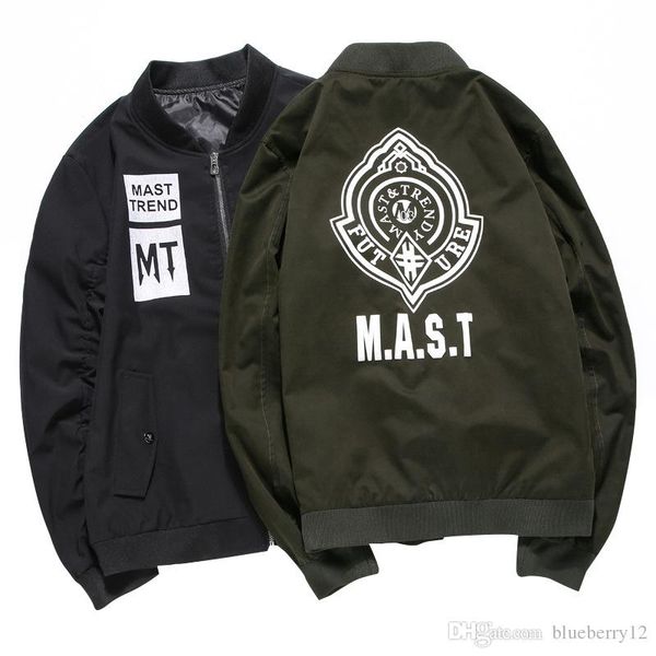 

mens bomber jacket winter hip hop male pilot letter printed windbreaker and coat clothes asian size m-6xl, Black;white