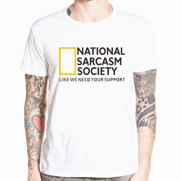 

omnitee funny national sarcasm society t shirt men casual short sleeve mans cool sarcasm t-shirt casual camiseta hombre