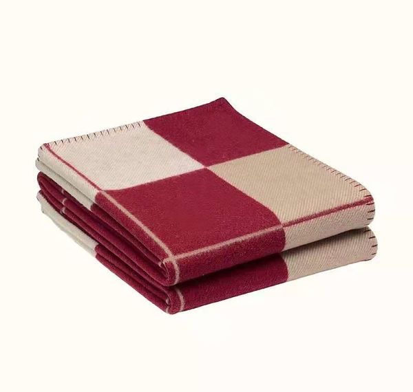 

fashion brand fleece h portable blanket wool knitting bed sofa blanket cashmere warm plaid letter blanket soft shawl dh_niceshop yirbm