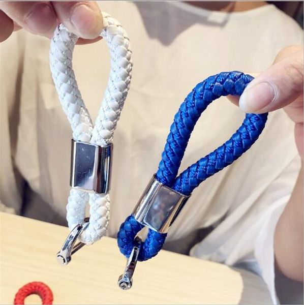 

1000pcs new car styling good quality leather keychain key chain ring keyring, Silver