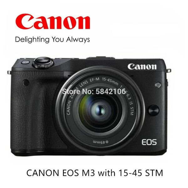 

99% new canon m3 compact system camera with 15-45mm is stm lens/black
