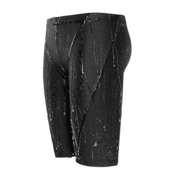 

20s fashion mens solid color swimwear casual swimming shorts with cap men summer swimming clothing size l-5xl