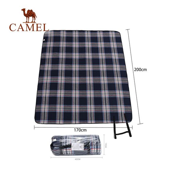 

camel outdoor beach picnic folding camping mat beach blanket travel moisture-proof pad 200*170 cm