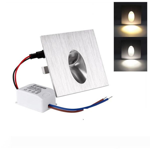 

ac110-240v 3w dimmable led wall lamp footlights corner lighting embedded stair lights step light outdoor nightlights