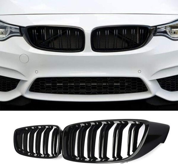

front center kidney grille grill replacement for bmw 4 series 2013-2018 428i 430i 435i 440i f32 f33 f36 f80 f82 f83 (gloss black