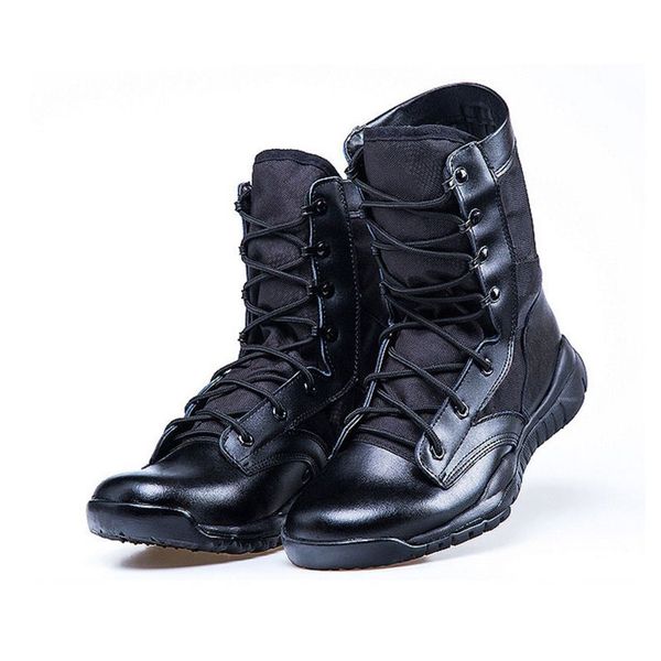 

mens leather tactical boots lace up wearable boots men comfort soft combat breathable ankle army boot 12006