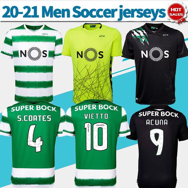 

sporting clube de portugal soccer jersey 20/21 lisbon home green soccer shirt #29 phellype away black customized football uniforms, Black;yellow