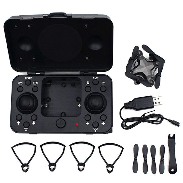 

mini drone luggage folding quadcopter remote control real-time 480p camera