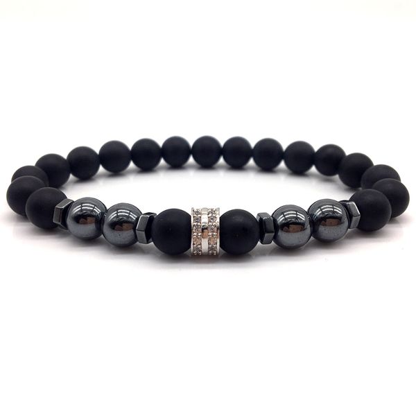 

men bracelet 2020 new fashion simple classic bracelet men stone bead charm bracelets & bangles for jewelry gift, Red;blue