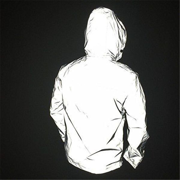 

fashion hooded reflective jacket men/women 2020 spring autumn slim fit mens jackets and coats casual streetwear windbreaker xxl, Black;brown
