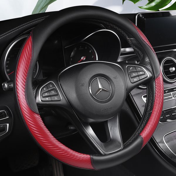 

black pu artificial leather hand sew car steering wheel cover for kia sportage 3 2011-2014 kia ceed cee'd 2010-2012