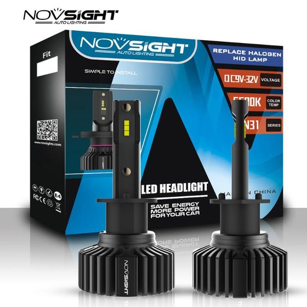 

novsight car led h4 h7 headlight bulbs h1 h11 9005 9006 led lights 12v super bright 50w auto headlamps fog lights kit 6500k
