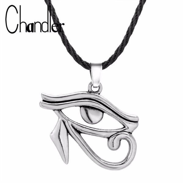 

chandler ancient egypt series the eye of horus evil eye necklace & pendant amulet retro jewelry for couples boyfriend gift, Silver