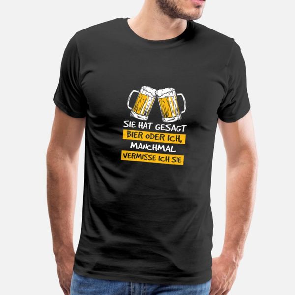 

funny german beer quote t shirt men character short sleeve o-neck unique famous comfortable spring trend shirt