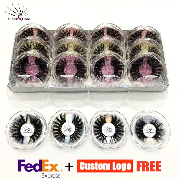 

false eyelashes 5d mink lashes bulk wholesale package 30 pairs 25mm in magnetic handmade fake packaging boxes