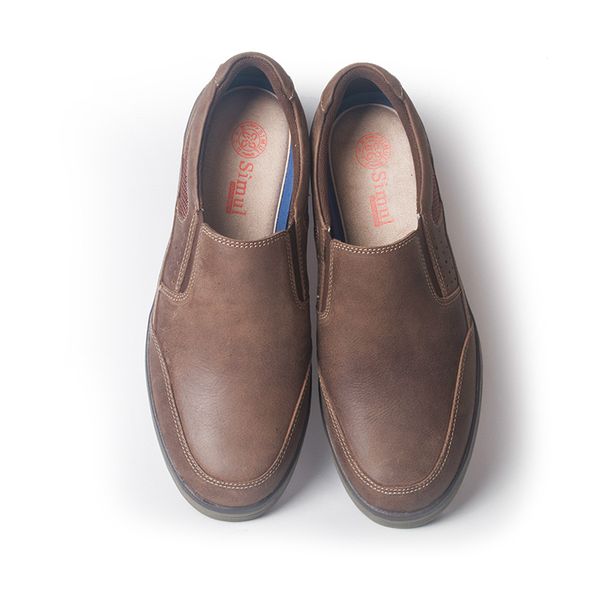 

autumn new low-leather shoes men leather frosted cover toe layer cowhide overalls shoes men casual shoes, Black